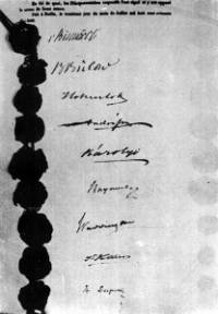 Подписите на участниците в Берлинския конгрес