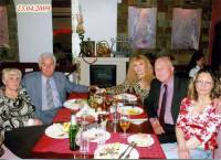Юбилеят на баща й Иван, който наскоро окръгли 70 г., с най-близките му хора – Гергана, съпругът й Веселин, сестра й Катя и майка й Ивана  