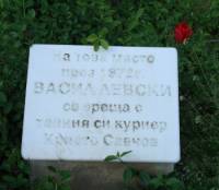 Паметна плоча на Левски в центъра на Лом