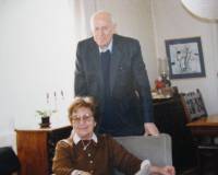 Една от последните снимки на големия патриот и родолюбец със съпругата си – преводачката Жени Божилова, в софийския им дом