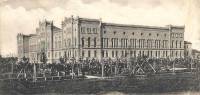 Картичка с изображение на Военното училище от годините на основаването му