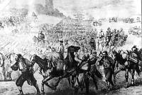 Отстъпление на турските войски от Абланово – гравюра на А. Даугел