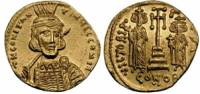 Златна монета на император Константин ІV