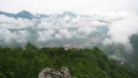 Панорама към  Тетевен от връх Петрахиля