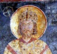 Цар Константин Тих Асен. Стенопис от Боянската църква