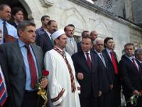 Вицепремиерът на Турция Бекир Боздаг на посещение в Шумен, посрещнат от районния мюфтия Месуд Мехмедов и областния управител Венцислав Венков