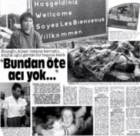 Факсимиле от публикация в турската преса за изселването на българите в южната ни съседка