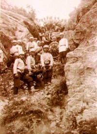 1902 г. Спускане на оръдия по време на военни учения край Станимака