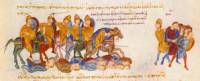 Византийците, предвождани от Никифор Уран, убиват българи, илюстрация към летописи на Йоханес Скилица