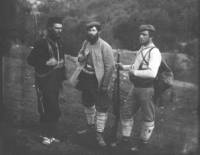 Петър Ангелов, Кръстьо Българията и Никола Жеков (от ляво надясно)