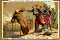 Картичките на френската шоколадова фабрика със сцени от изтреблението на арменците