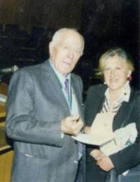 Хайтов с дъщеря си Елена през 1999 г.