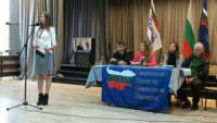 Кандидатът за кмет на столичния район „Младост” Мария Цветкова (правата) представи приоритетите в програмата на партията на СКАТ за управлението на София