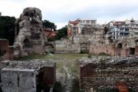Останки от римската баня в древния Одесос