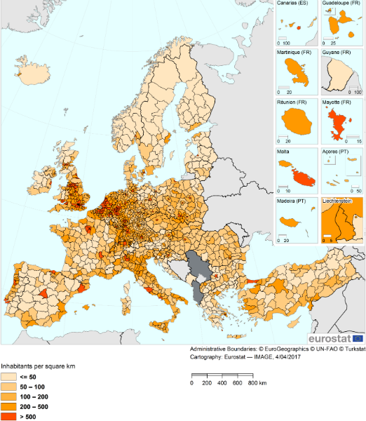 Ето кои са най-гъсто населените градове у нас и в Европа