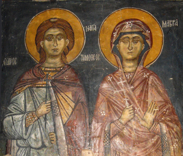 Тимотей и Мавра били разпънати на кръст обърнати с лице един към друг