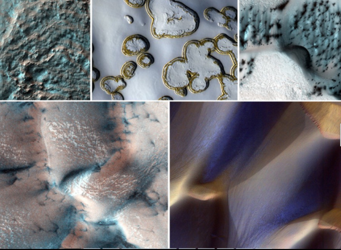 НАСА показа уникални снимки на зимния Марс, спиращи дъха