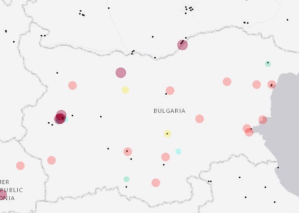 България под пелена от фини прахови частици