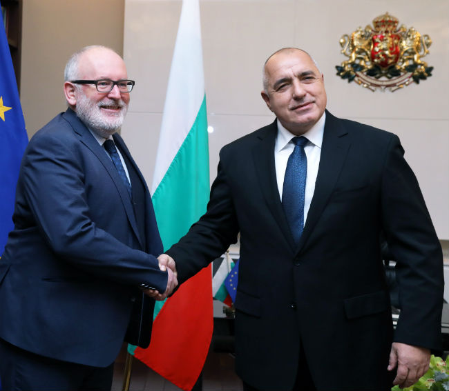 Бойко Борисов обеща на Франс Тимерманс, че България ще ратифицира Истанбулската конвенция