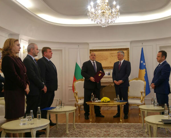 Бойко Борисов бе удостоен с Ордена на независимостта на Косово