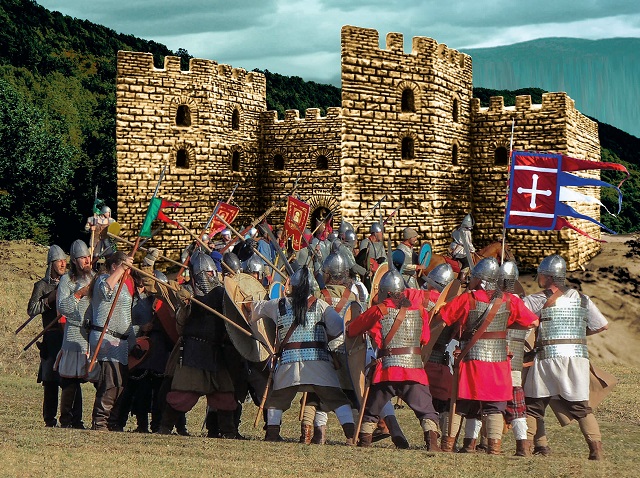 Оръжие ще дрънка край крепостта Траянови врата на фона на средновековна сватба