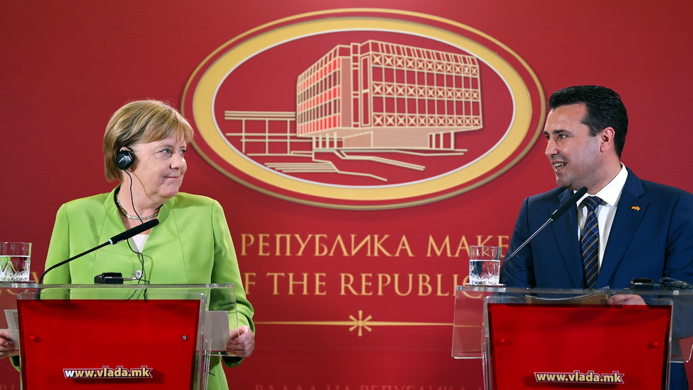 Меркел пред Заев: Благодаря за куража на Борисов за историческия пробив