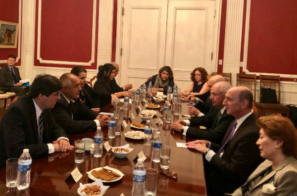Борисов се срещна  с представители на американски еврейски организации
