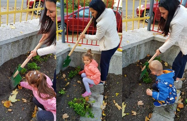 Малчугани от бургаска детска градина засадиха билки