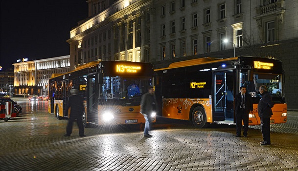 Идея: Автобусите в София да вървят само до 22 часа