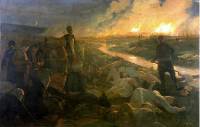 картина на Антони Пиотровски от 1892 г., изобразяваща Баташкото клане. Национална галерия за чуждестранно изкуство, София