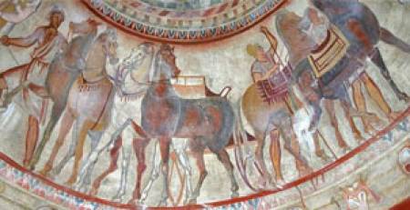 „Пустинни“ коне в  Казънлъшката гробница