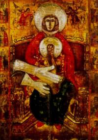 Чудотворна икона на Божията майка, известна като „Св. Богородица Троеручица“, датирана от ХVІІІ в. 