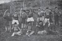 Четата на Кочо Лютата, Дончо Златков и Кочо Муструка през 1895 г.  Снимка от алманах „Македония“