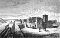 Видинската крепост, гравюра на Феликс Каниц от 1870 г.