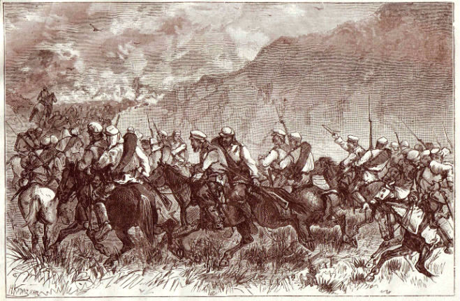 Стрелците на Радецки, които спасяват Шипка, пристигат по двама на кон