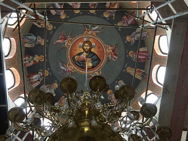 Изографисаха купола на храм "Св. Пимен Зографски" в бургаския квартал Крайморие