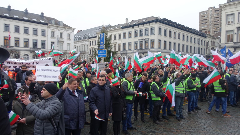 Българските превозвачи излизат на пореден протест срещу Пакета "Мобилност"