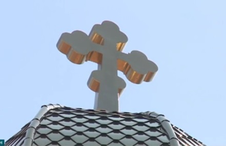 Осветиха новия златен купол на българската църква „Св. Георги" в Одрин