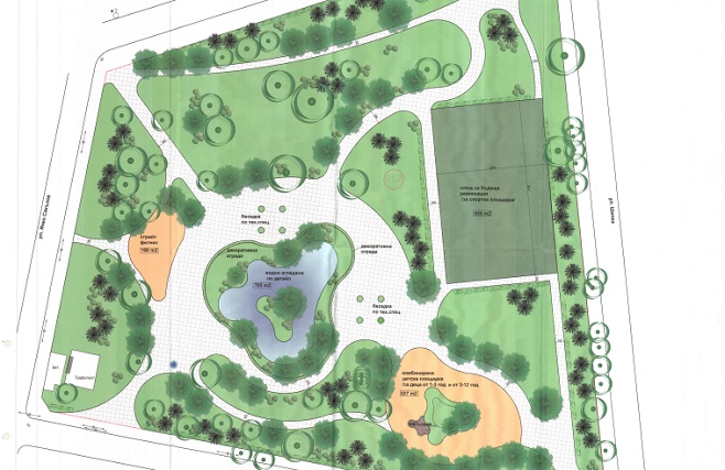Правят езеро и нови детски и спортни площадки в новозагорския парк „Мария Роза“