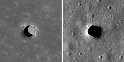 В кратери на Луната температурите са съпоставими със земните