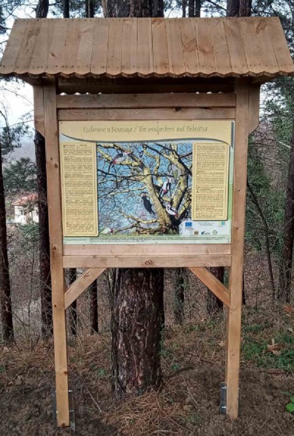 В Беласица възстановиха информационно табло по тематичния маршрут „Кълвачите – пазители на горите“