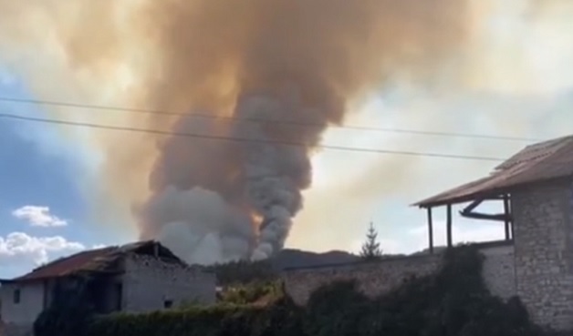 Задимяване над Асеновград от горските пожари
