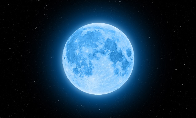 Може ли Луната да бъде синя